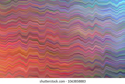 Dark Blue, Red vector pattern with curved circles. An elegant bright illustration with gradient. Pattern for your business design.