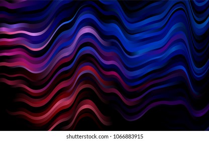 Dark Blue, Red vector pattern with liquid shapes. Blurred geometric sample with gradient bubbles.  Textured wave pattern for backgrounds.