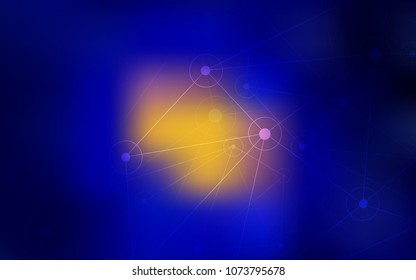 Dark Blue, Red vector pattern with spheres, triangles. Decorative design in abstract style with triangle structure. Pattern can be used as texture of wallpapers.