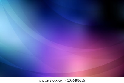 Dark Blue, Red vector pattern with lamp shapes. Blurred geometric sample with gradient bubbles.  The best blurred design for your business.