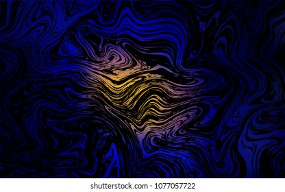 Dark Blue, Red vector pattern with lava shapes. Shining crooked illustration in marble style. Pattern for your business design.
