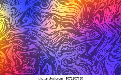 Dark Blue, Red vector pattern with lamp shapes. Glitter abstract illustration with wry lines. Pattern for your business design.