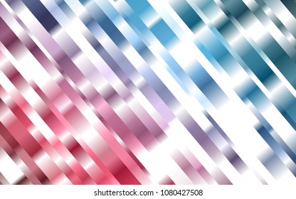 Dark Blue, Red vector pattern with narrow lines. Lines on blurred abstract background with gradient. The pattern can be used as ads, poster, banner for commercial.