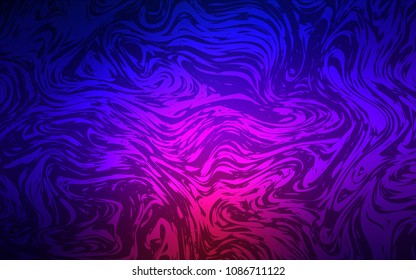 Dark Blue, Red vector pattern with lava shapes. Blurred geometric sample with gradient bubbles.  The template for cell phone backgrounds.