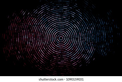 Dark Blue, Red vector pattern with bubble shapes. Blurred geometric sample with gradient bubbles.  A completely new template for your business design.