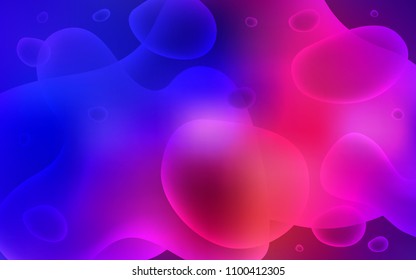 Dark Blue, Red vector pattern with lava shapes. Geometric illustration in memphis style with gradient.  Textured wave pattern for backgrounds.