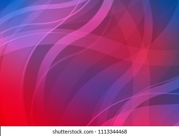 Dark Blue, Red vector pattern with lines. Glitter abstract illustration with wry lines. A completely new marble design for your business.