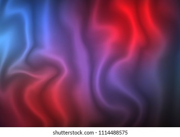 Dark Blue, Red vector pattern with bubble shapes. Shining crooked illustration in marble style. Marble design for your web site.