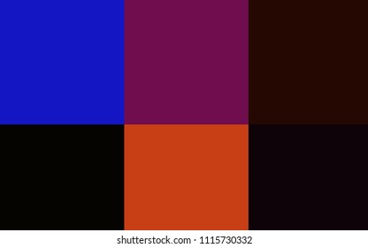 Dark Blue, Red vector pattern with spectrum of colors. Decorative design of colorful palette. Set of colors for clever designers.