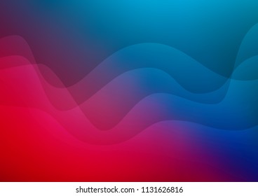 Dark Blue, Red vector pattern with lava shapes. An elegant bright illustration with gradient. New composition for your brand book.