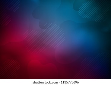 Dark Blue, Red vector pattern with narrow lines. Modern geometrical abstract illustration with staves. The pattern can be used for busines ad, booklets, leaflets