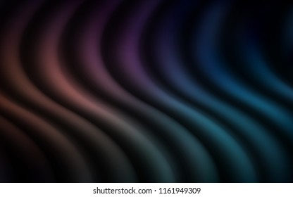Dark Blue, Red vector pattern with bent ribbons. Shining crooked illustration in marble style. New composition for your brand book.