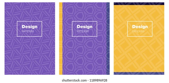 Dark Blue, Red vector pattern for magazines. Booklet with textbox on colorful abstract background. Pattern for business books, journals.