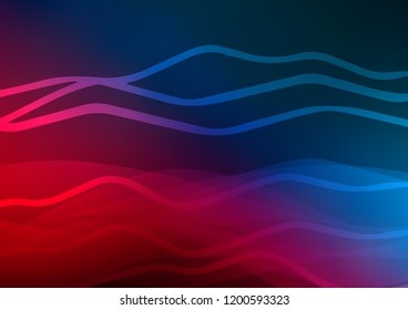 Dark Blue, Red vector pattern with narrow lines. Blurred decorative design in simple style with lines. The template can be used as a background.