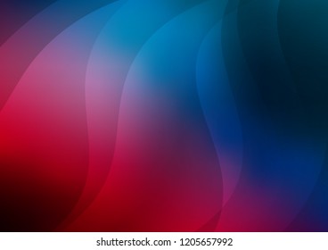 Dark Blue, Red vector pattern with narrow lines. Blurred decorative design in simple style with lines. The pattern can be used as ads, poster, banner for commercial.