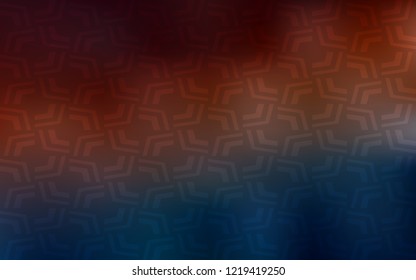 Dark Blue, Red vector pattern with lava shapes. A completely new color illustration in marble style. A new texture for your  ad, booklets, leaflets.