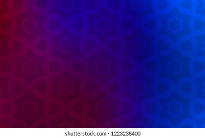 Dark Blue, Red vector pattern with christmas stars. Decorative illustration with stars on abstract template. Pattern for new year ad, booklets.
