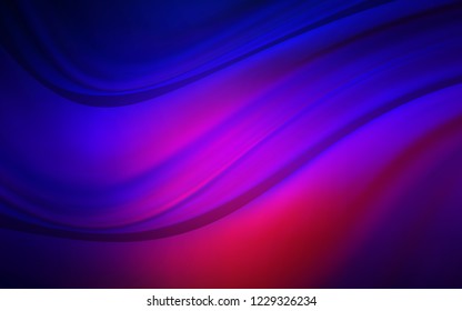Dark Blue, Red vector pattern with lamp shapes. Modern gradient abstract illustration with bandy lines. The best blurred design for your business.