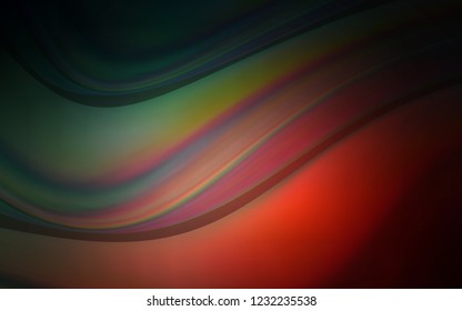 Dark Blue, Red vector pattern with lines, ovals. A completely new color illustration in marble style. The template for cell phone backgrounds.