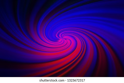 Dark Blue, Red vector pattern with bent lines. Colorful abstract illustration with gradient lines. Elegant pattern for a brand book.