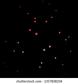 Dark Blue, Red vector pattern with abstract stars. Colorful illustration with abstract gradient stars. Pattern for wrapping gifts.