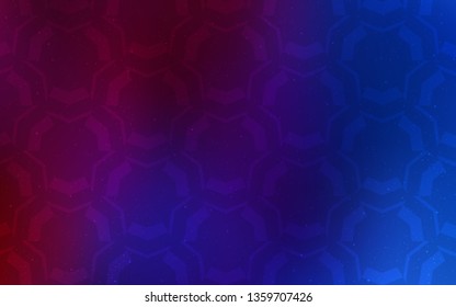 Dark Blue, Red vector pattern with curved lines. An elegant bright illustration with gradient. Abstract style for your business design.