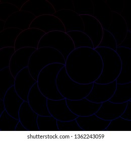 Dark Blue, Red vector pattern with circles. Glitter abstract illustration with colorful drops. Pattern for business ads.