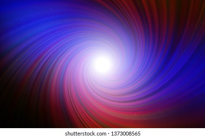 Dark Blue, Red vector pattern with night sky stars. Modern abstract illustration with Big Dipper stars. Template for cosmic backgrounds.