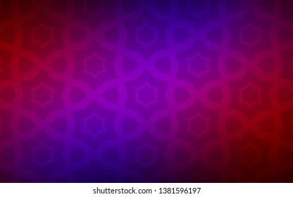 Dark Blue, Red vector pattern with christmas stars. Glitter abstract illustration with colored stars. Smart design for your business advert.