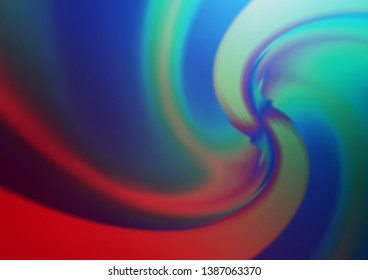 Dark Blue, Red vector pattern with liquid shapes. An elegant bright illustration with gradient. The template for cell phone backgrounds.