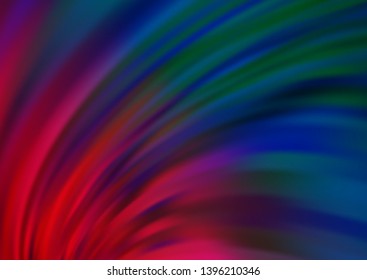 Dark Blue, Red vector pattern with bubble shapes. A vague circumflex abstract illustration with gradient. Marble style for your business design.