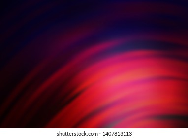 Dark Blue, Red vector pattern with curved lines. Colorful abstract illustration with gradient lines. Pattern for your business design.