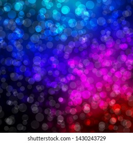 Dark Blue, Red vector pattern with circles. Colorful illustration with gradient dots in nature style. Pattern for websites, landing pages.