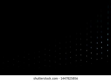 Dark Blue, Red vector pattern with Dollar. Colored symbols of all currency on white background. The pattern can be used as ads, poster, banner for payments.