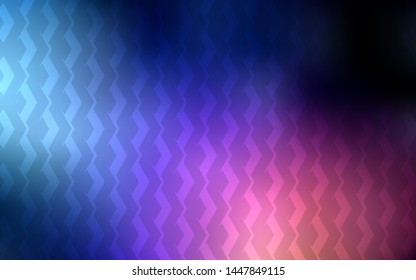 Dark Blue, Red vector pattern with sharp lines. Glitter abstract illustration with colorful sticks. Pattern for ads, posters, banners.