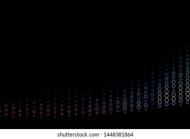 Dark Blue, Red vector pattern with colorful hexagons. Abstract illustration with colorful hexagons. Pattern for ads, leaflets.