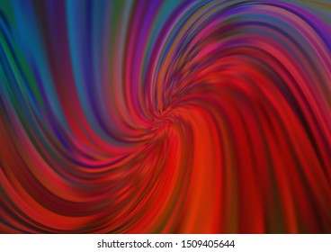 Dark Blue, Red vector pattern with lamp shapes. A sample with blurred bubble shapes. A completely new template for your business design.