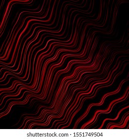Dark Blue, Red vector pattern with wry lines. Illustration in halftone style with gradient curves. Pattern for ads, commercials.