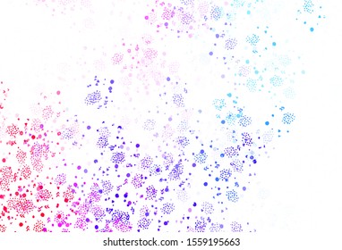 Dark Blue, Red vector pattern with random forms. Colorful chaotic forms with gradient in modern style. Elegant design for wallpapers.