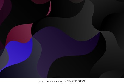 Dark Blue, Red vector pattern with liquid shapes. Colorful illustration in abstract marble style with gradient. Brand new design for your ads, poster, banner.