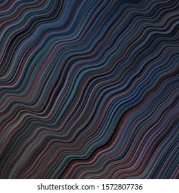 Dark Blue, Red vector pattern with curves. Bright illustration with gradient circular arcs. Pattern for websites, landing pages.