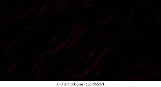Dark Blue, Red vector pattern with lines. Gradient illustration in simple style with bows. Pattern for commercials, ads.