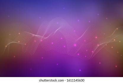 Dark Blue, Red vector pattern with spheres. Blurred bubbles on abstract background with colorful gradient. The pattern can be used for beautiful websites.