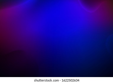 Dark Blue, Red vector pattern with bubble shapes. Shining illustration, which consist of blurred lines, circles. A completely new template for your business design.