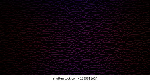 Dark Blue, Red vector pattern with curves. Illustration in abstract style with gradient curved.  Template for your UI design.