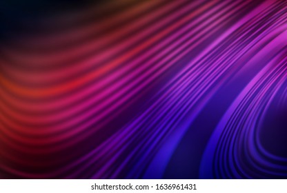 Dark Blue, Red vector pattern with curved lines. Colorful abstract illustration with gradient lines. Abstract design for your web site.