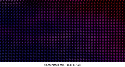 Dark Blue, Red vector pattern with magic elements. Illustration with magical signs of spiritual power. Design for magic, spiritual events.