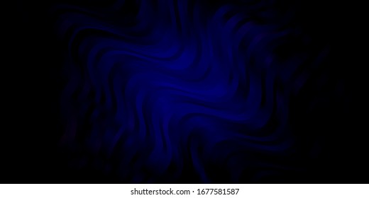 Dark Blue, Red vector pattern with lines. Colorful illustration in circular style with lines. Template for your UI design.