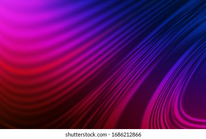 Dark Blue, Red vector pattern with wry lines. Colorful geometric sample with gradient lines.  The best colorful design for your business.