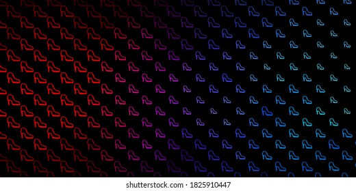 Dark blue, red vector pattern with feminism elements. Simple design in abstract style with women’s rights activism. Background for International Women’s Day.